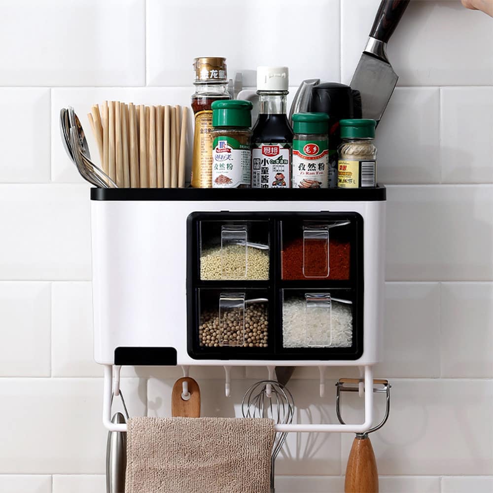 Wall Mounted Kitchen Storage Rack by kitchengadgets.ie