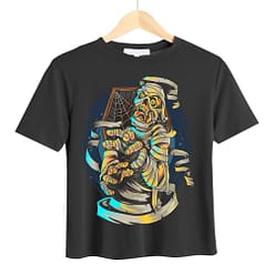 Halloween Tshirt Unisex - Skeleton Mummy Tshirt
