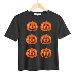 Pumpkin faces t-shirt for men and women