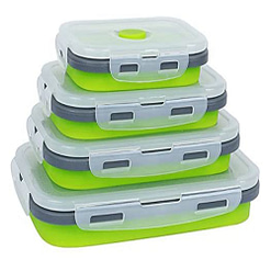 Collapsible Food Containers - Green