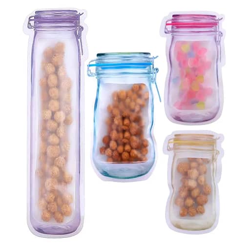 Mason Jar Zipper Bags