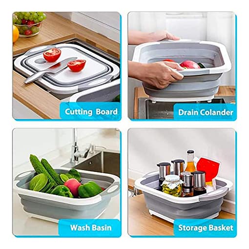 Collapsible Cutting Board-Basket